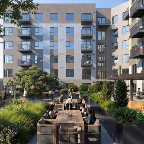 a group of people dining al fresco